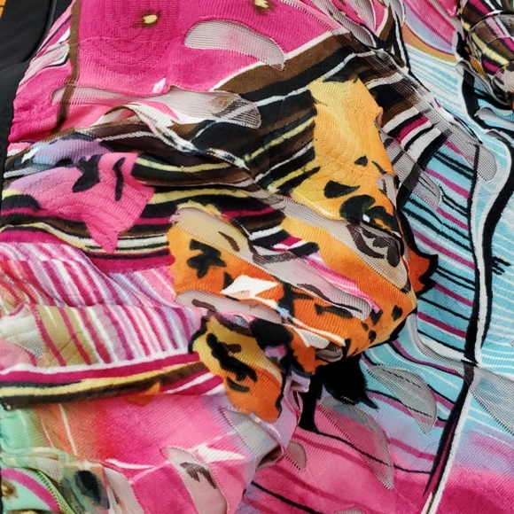 Joseph Ribkoff top zipper fly blouse women size 10 - Picture 6 of 6